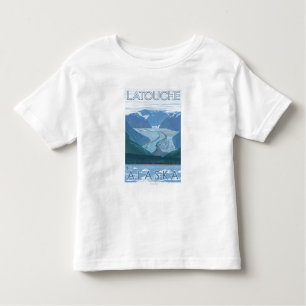 Glacier Scene - Latouche, Alaska Toddler T-Shirt