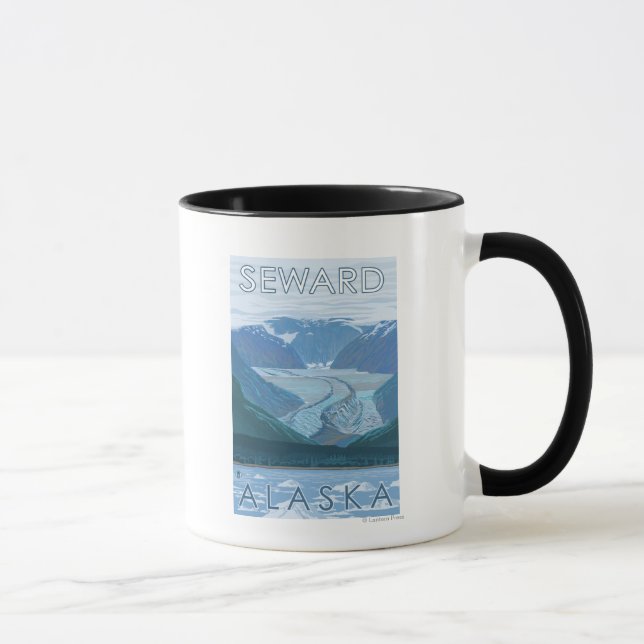 Glacier Scene - Seward, Alaska Mug (Right)