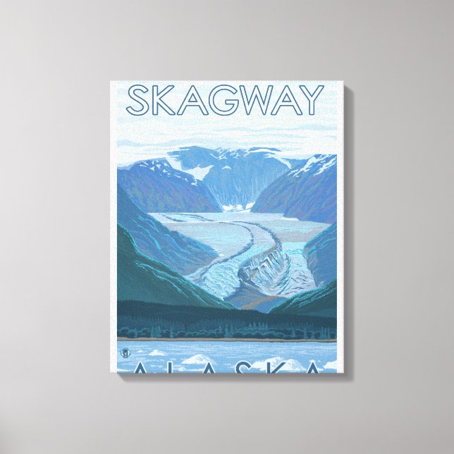 Glacier Scene - Skagway, Alaska Canvas Print (Front)