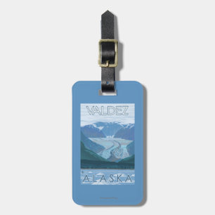 Glacier Scene - Valdez, Alaska Luggage Tag