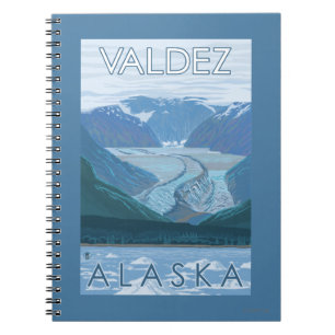 Glacier Scene - Valdez, Alaska Spiral Notebook