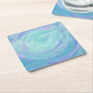 Glacier Square Paper Coaster