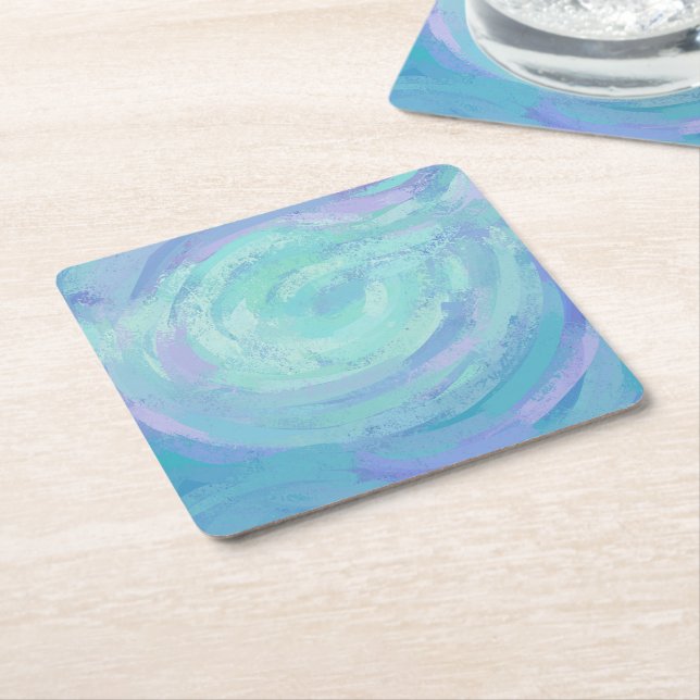 Glacier Square Paper Coaster (Angled)