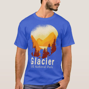 Glacier US National Park Montana Mountains Hiking T-Shirt