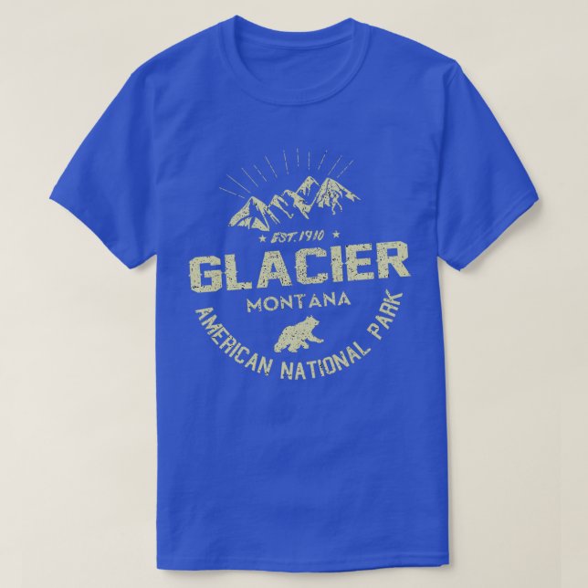 Glacier US National Park T-Shirt (Design Front)