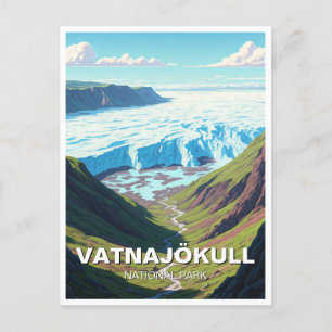 Glacier Vatnajökull National Park Postcard