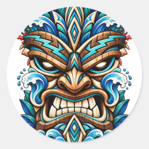 Glacier Wave Tiki Sticker