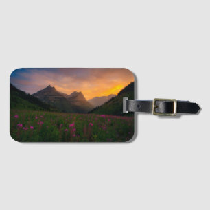 Glacier Wildflowers Luggage Tag