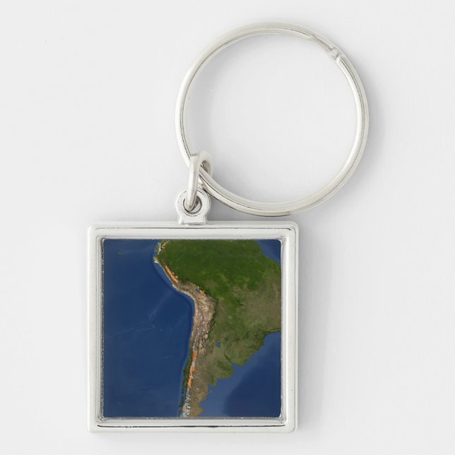 Glaciers in regions of South America Key Ring (Front)