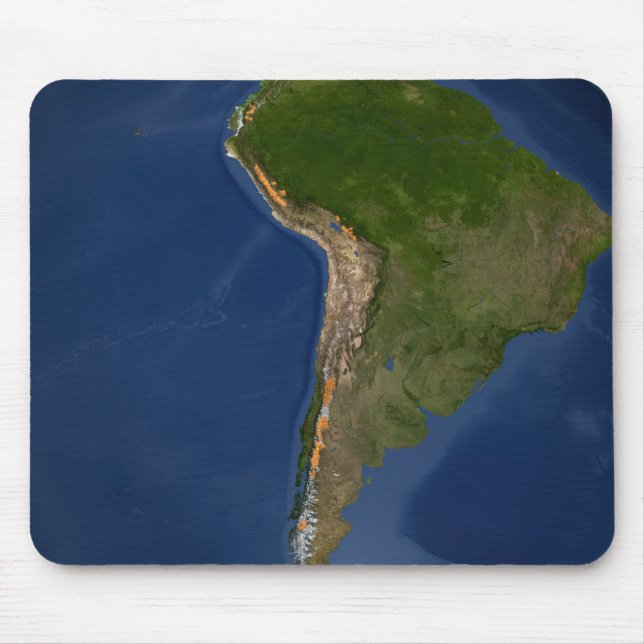 Glaciers in regions of South America Mouse Pad (Front)