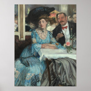 Glackens' At Mouquin's Poster