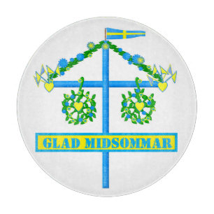 Glad Midsommar, Flagstang Personalise Cutting Board