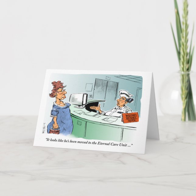 Glad You're Recovering Get Well card (Front)