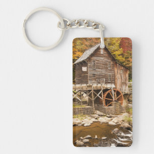 Glade Creek Grist Mill, Babcock State Park, 2 Key Ring
