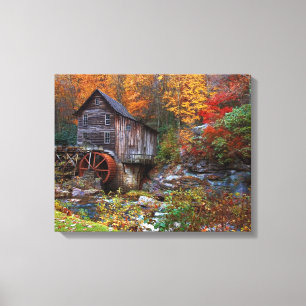 Glade Creek Grist Mill Canvas Print