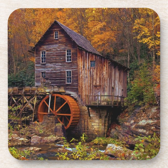 Glade Creek Grist Mill Coaster (Front)