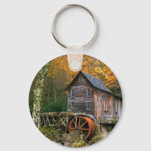 Glade Creek Grist Mill Key Ring