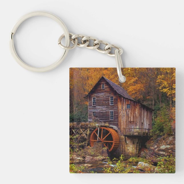 Glade Creek Grist Mill Key Ring (Front)