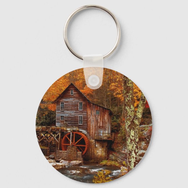 Glade Creek Grist Mill Key Ring (Front)