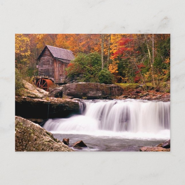 Glade Creek Grist Mill Postcard (Front)