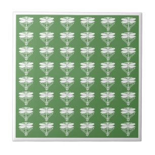 Glade Green Zest Arts and Crafts Dragonflies Tile