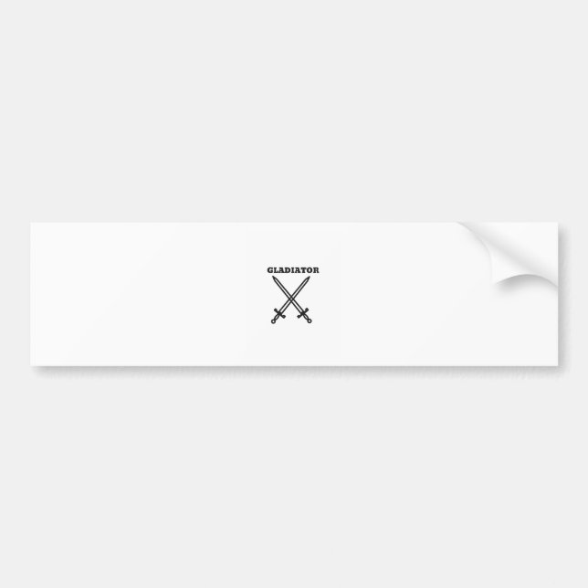 Gladiator Bumper Sticker (Front)