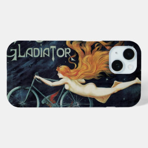 Gladiator Cycles, Vintage Victorian Art Nouveau iPhone 15 Case