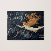 Gladiator Cycles, Vintage Victorian Art Nouveau