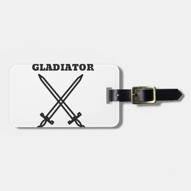 Gladiator Luggage Tag (Front Horizontal)