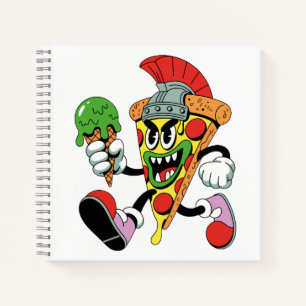 Gladiator Pizza Slice Italian Brainrot Notebook
