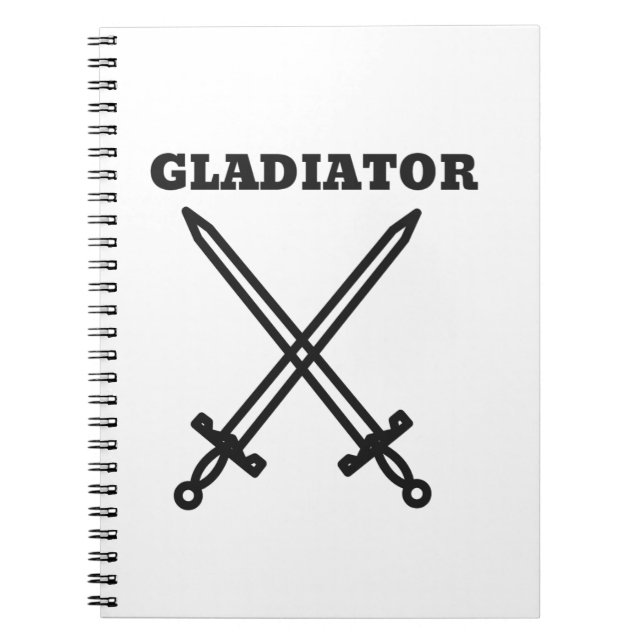 Gladiator Spiral Notebook (Front)