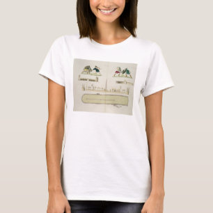 Gladiators and a plan of the circus of Caracalla, T-Shirt