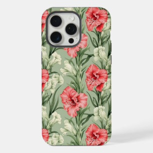 Gladioli Floral Botanical Print Design Tough iPhone 15 Pro Max Case