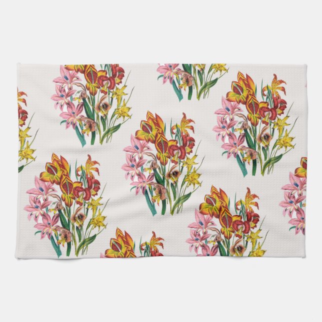 Gladioli Tea Towel (Horizontal)