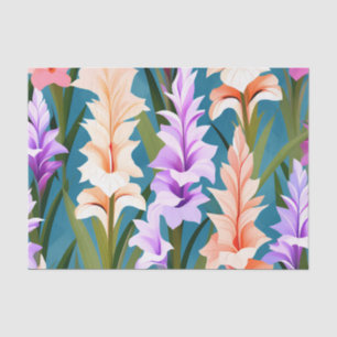 Gladiolus Minimalist Abstract Pattern Tissue Paper