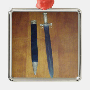 Gladius Pattern Sword Metal Tree Decoration
