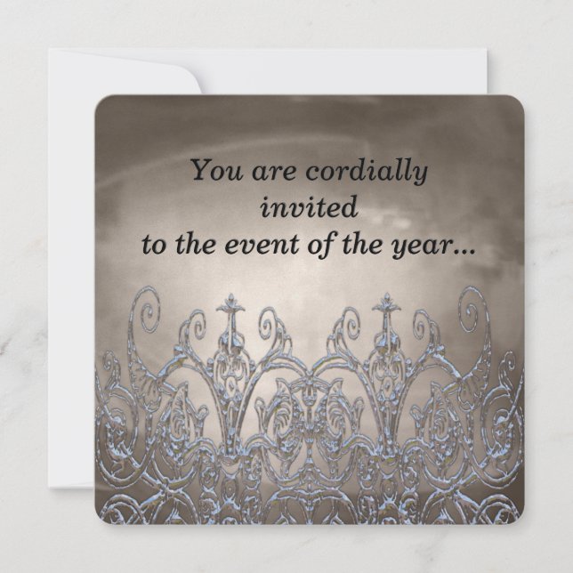 Gladmoore Rupert Elegant   Invitation (Front)