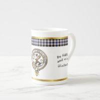 Gladstone Clan Badge Tartan & Motto
