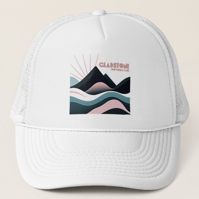 Gladstone Provincial Park Coloured Hills Trucker Hat (Front)