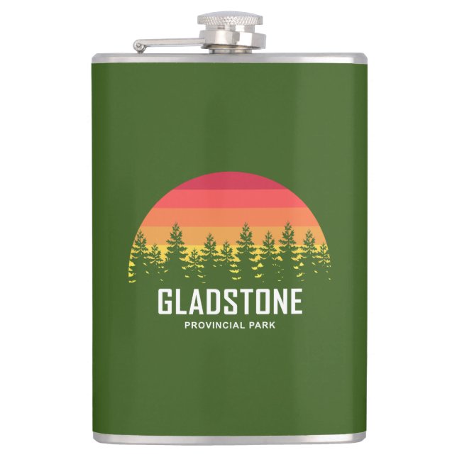 Gladstone Provincial Park Hip Flask (Front)