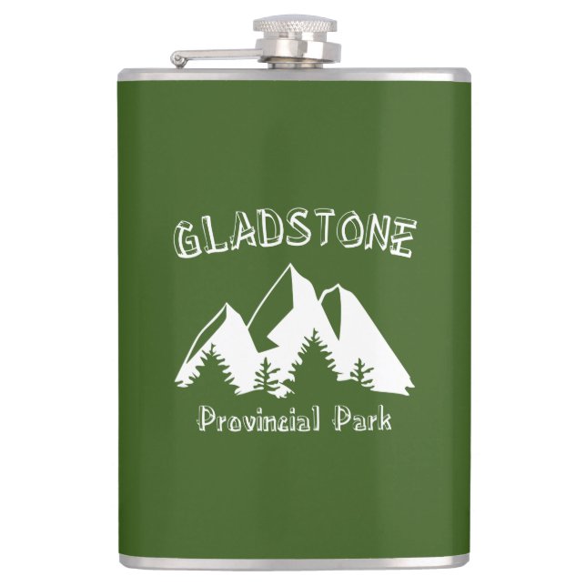Gladstone Provincial Park Hip Flask (Front)
