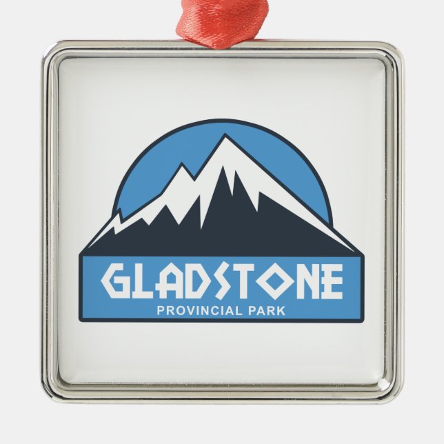 Gladstone Provincial Park Metal Tree Decoration (Front)