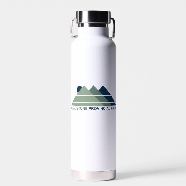 Gladstone Provincial Park Mountain Sun Water Bottle (Front)