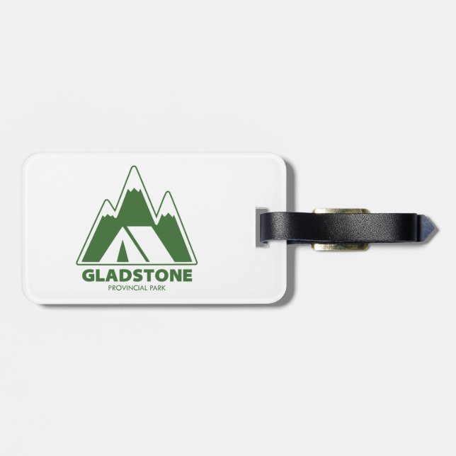 Gladstone Provincial Park Mountains Camping Luggage Tag (Back Horizontal)