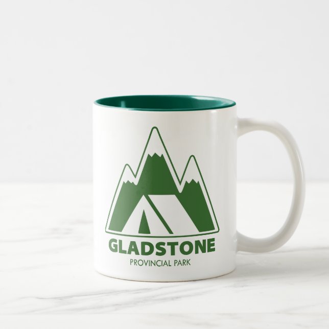 Gladstone Provincial Park Mountains Camping Two-Tone Coffee Mug (Right)