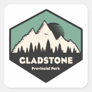 Gladstone Provincial Park Square Sticker