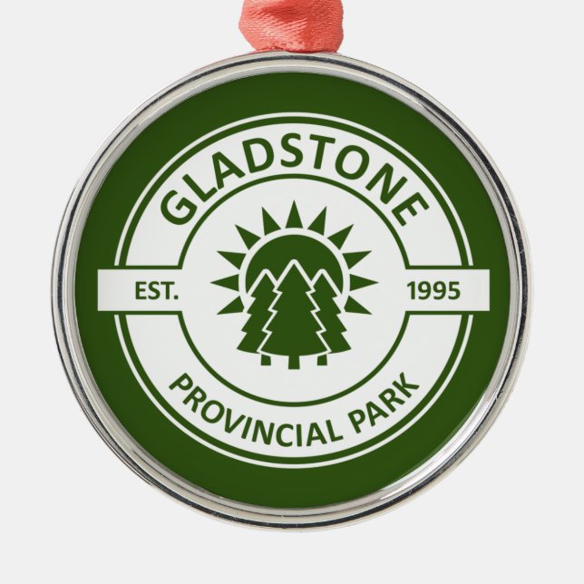Gladstone Provincial Park Sun Trees Metal Tree Decoration (Front)