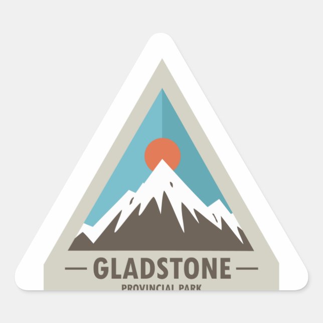 Gladstone Provincial Park Triangle Sticker (Front)