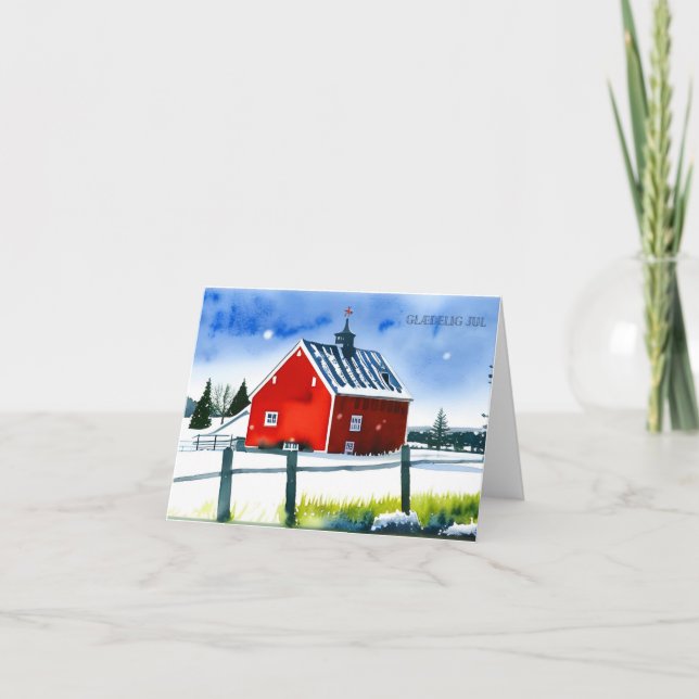 Glædelig jul, Danish Christmas Card (Front)