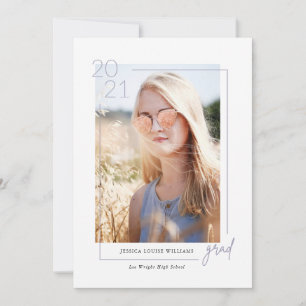 Glam 2021 Graduation Photo Invitations